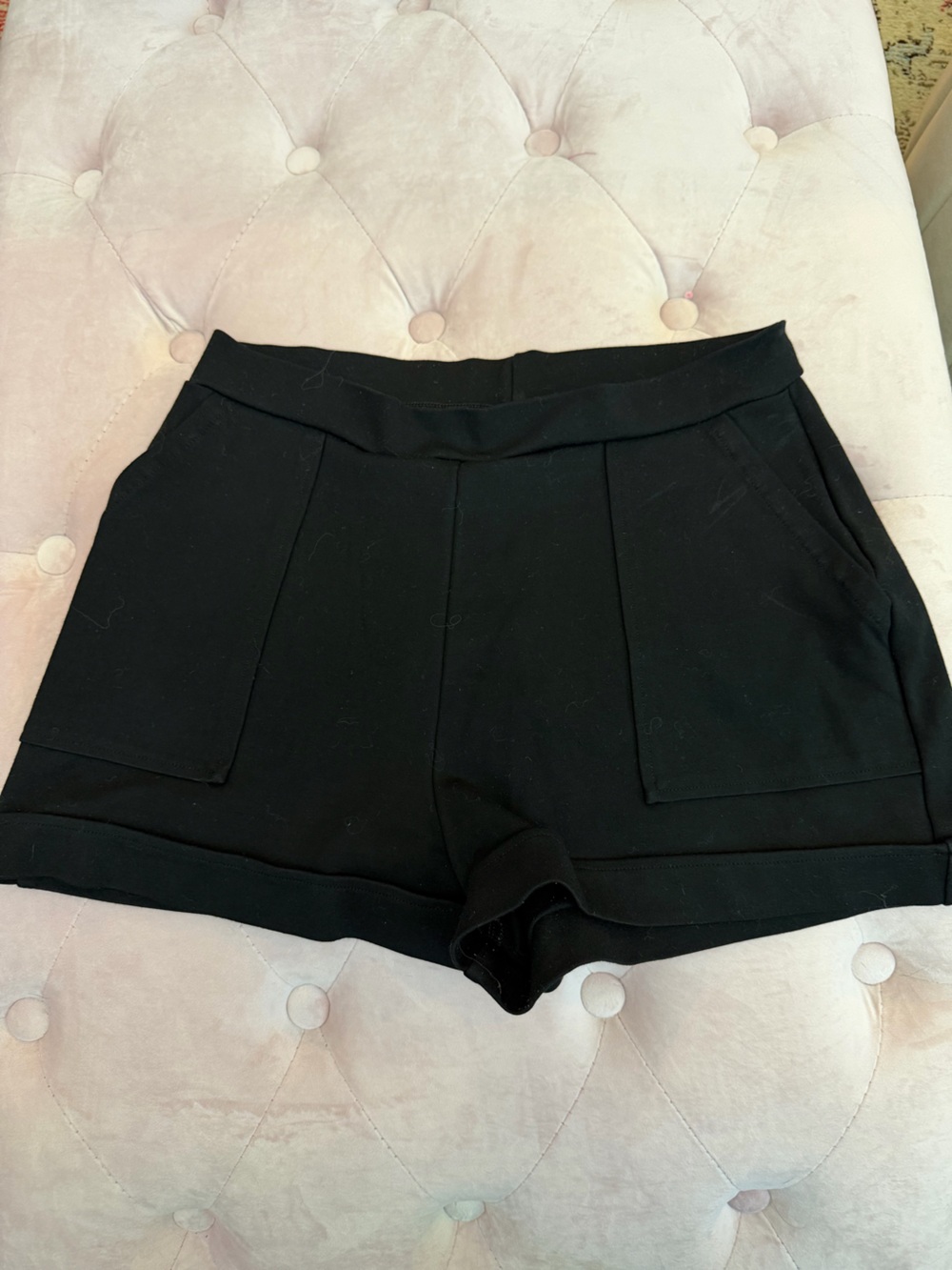 Blackmilk Black High-Waist Pocket Shorts